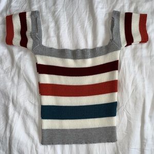 Dry Goods Off the Shoulder Crop Top